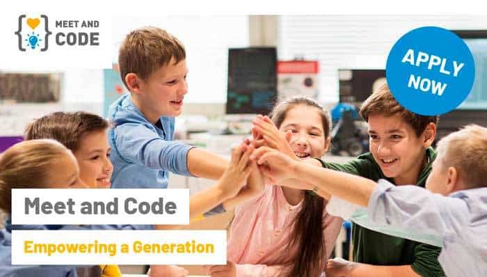 Meet and Code, programación y tecnología digital para niños y jóvenes europeos
