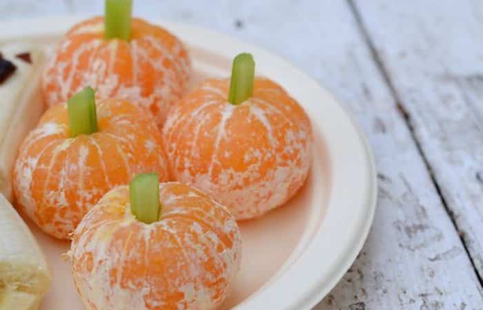 aperitivos para halloween mandarinas