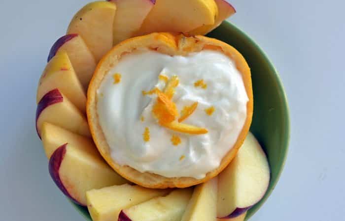 meriendas saludables para niños de naranja