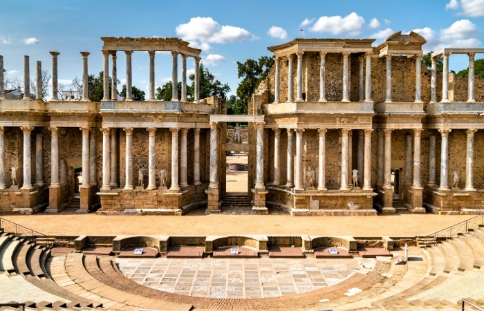 Teatro y Anfiteatro romano de Mérida en Badajoz