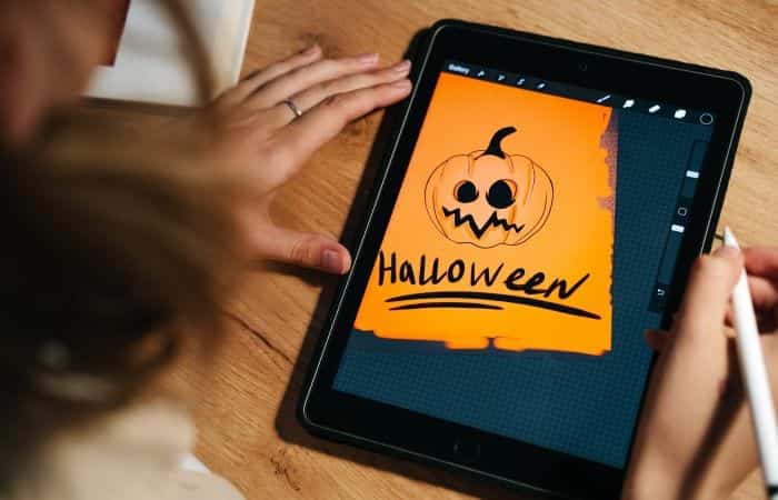ideas para pasar halloween: con la tablet