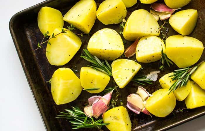 patatas asadas con tomillo 