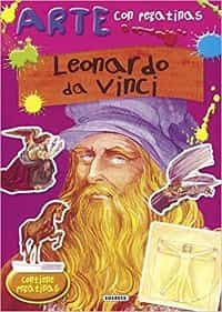 Libros de Leonardo Da Vinci. Pegatinas