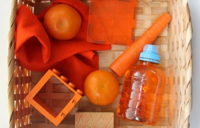Cestos sensoriales naranja