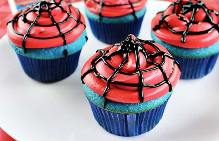 Cupcakes para Fiesta de Spider-Man 