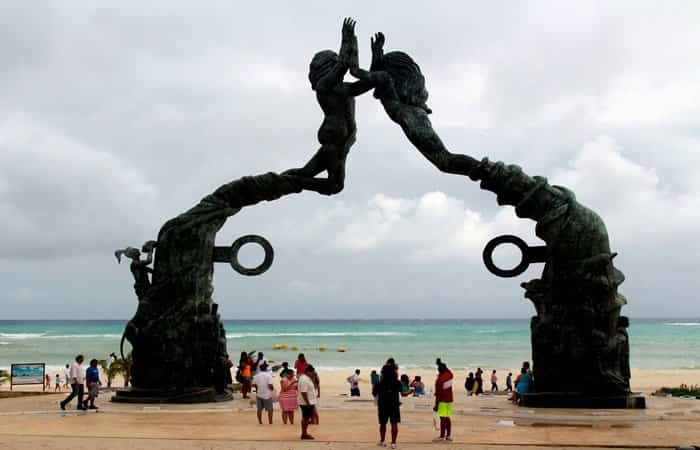 Puerta Maya en Playa del Carmen, principal atracción turística en la Riviera Maya