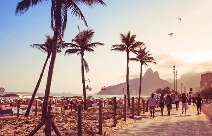 Brasil, playa Copacabana