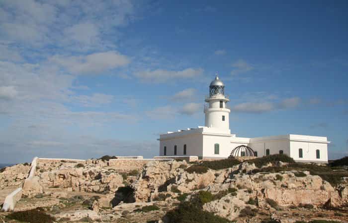 Faro de Cap de Cavalleria en Es Mercadal, Menorca