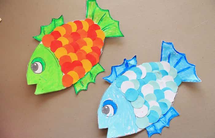 manualidades para bebés de Pinterest con peces