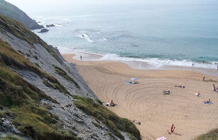 Playa de Tagle en Suances, Cantabria
