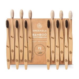 kit de cepillos de dientes de bambú