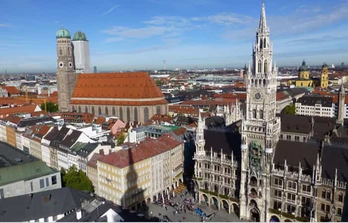 Ciudades de Europa perfectas para una escapada: Múnich, vista aérea