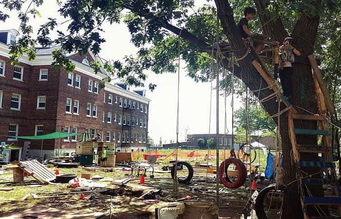 Parque infantil de aventuras en Governors Island