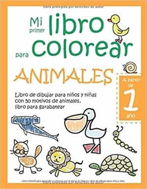 libros para bebés de 1 año: mi primer libro para colorear