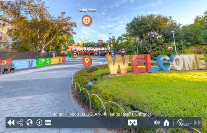 parques temáticos y de atracciones en 360º