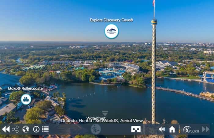 parques temáticos y de atracciones en 360º