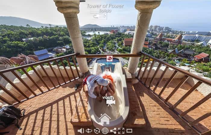 parques temáticos y de atracciones en 360º