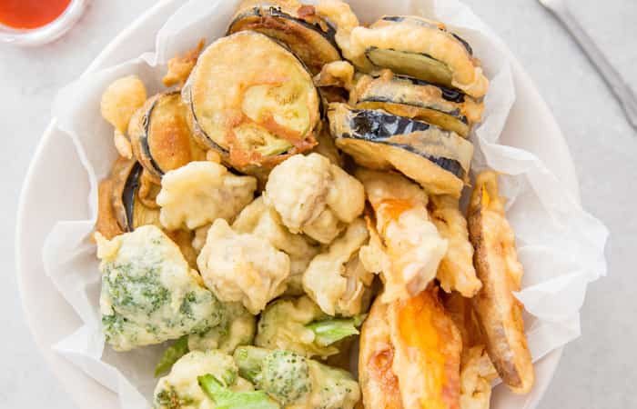 tempura de verduras tradicional