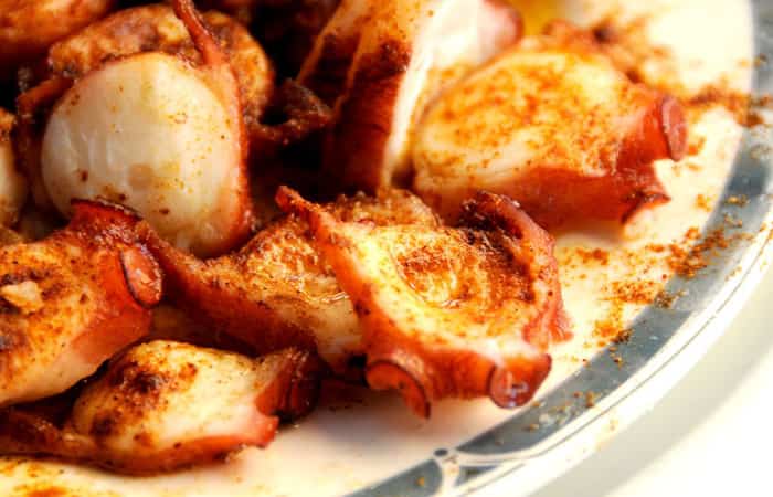 tapas de pulpo a la gallega