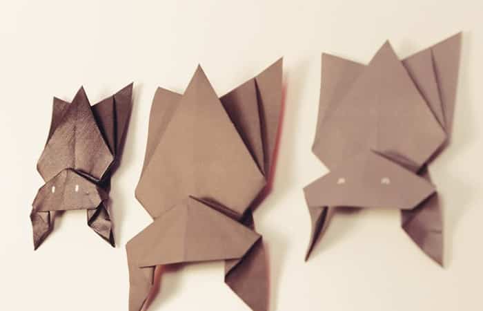 Murciélago de origami