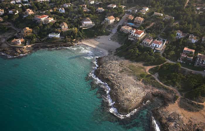 Vista aérea de la playa de Sant Pere, en Alcudia 