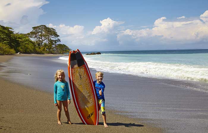 Kids-and-surf-board