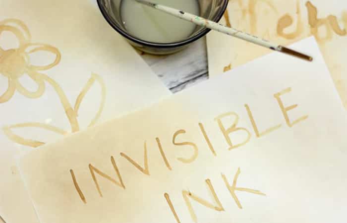 tarjetas para el amigo invisible con tinta invisible