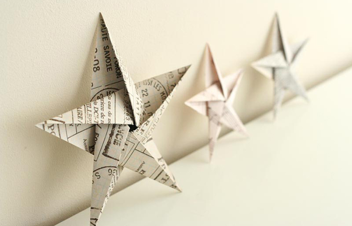 estrella de origami