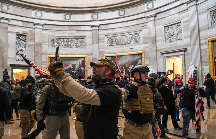 Radicales en el asalto al Capitolio