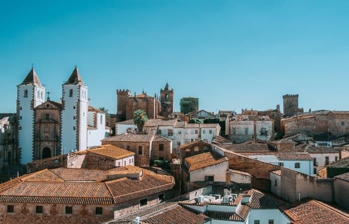 Vista de la ciudad de Cáceres Ciudades y barrios de España Patrimonio de la Humanidad