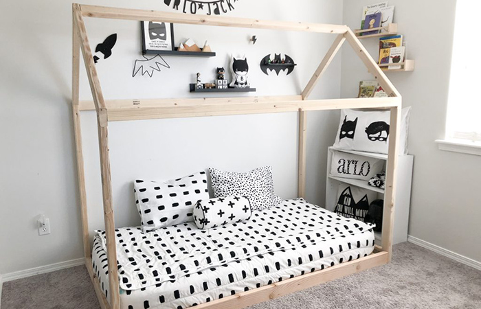 cama para ambiente de aprendizaje Montessori