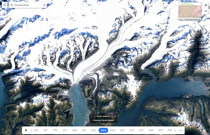 Timelapse de Google Earth herramienta