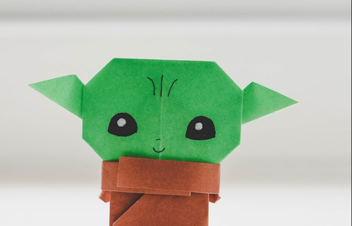 figuras de origami de Star Wars, Baby Yoda