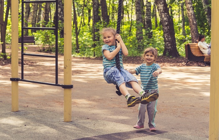 Calmar el estrés de los niños en el parque