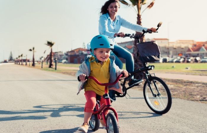 Bicicletas sin pedales padres