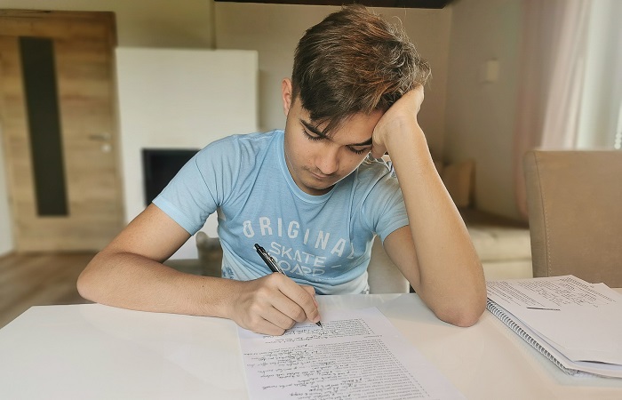 Adolescente estudiando. Procrastinar, una conducta irracional