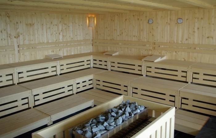 Interior de una Sauna. Curiosidades de Finlandia