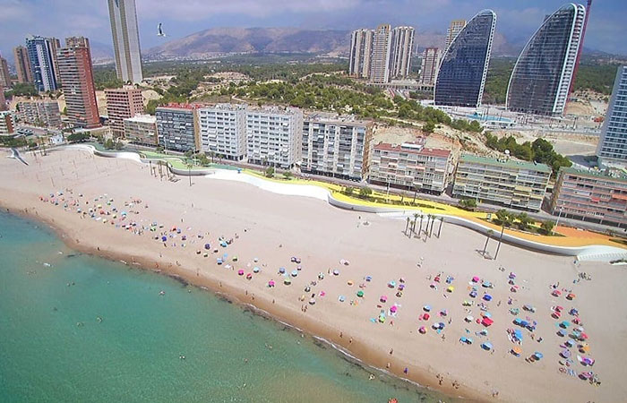 Playa de Poniente en Benidorm, Alicante