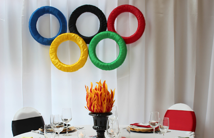 aros olímpicos decorativos