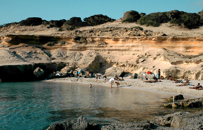 Caló des Mort, en Formentera