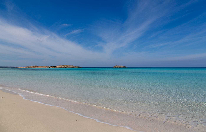 Playa de Ses Illetes, en Formentera