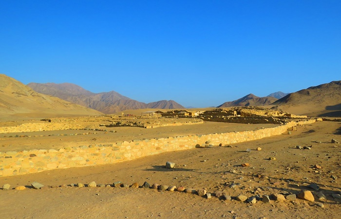 Ruinas de Caral, antigua civilización de Perú