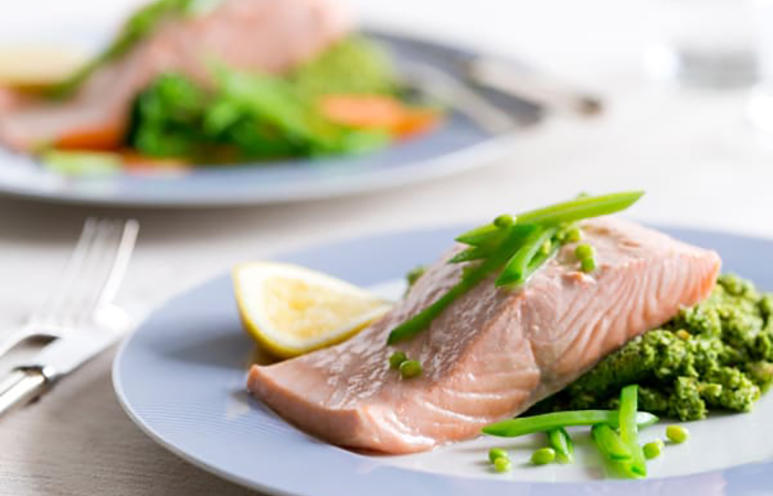 receta de salmón para bacth cooking con Thermomix