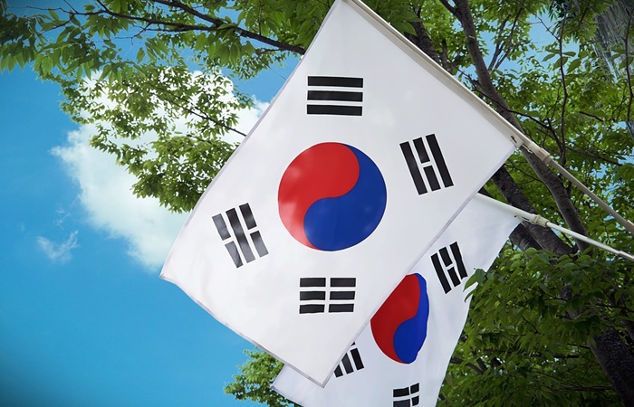 Curiosidades de Corea del Sur: bandera nacional