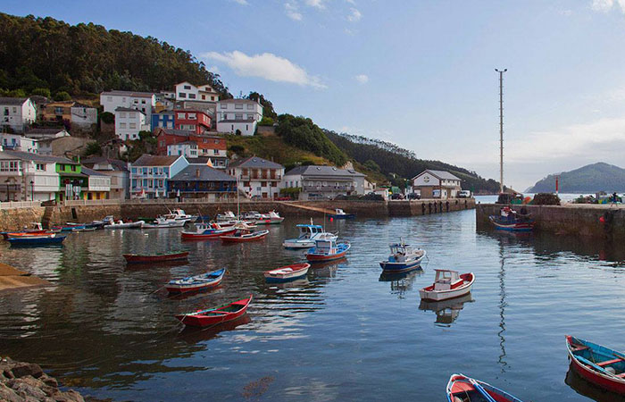 Puerto de O Barqueiro, en A Coruña, Galicia