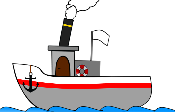 barco de vapor: resolver el acertijo de la bandera