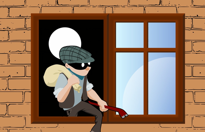 ladrón saliendo por la ventana: resolver enigmas