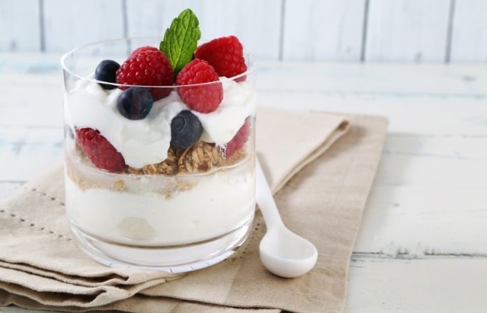 Fortalecer los huesos salud: yogur