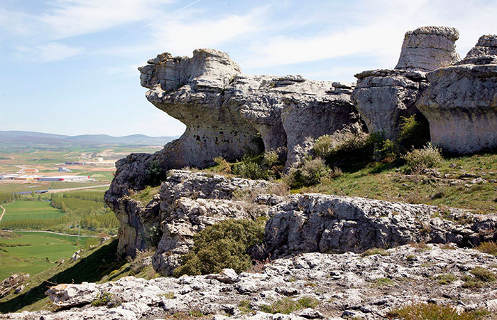 Formaciones rocosas de Las Tuerces, en Palencia