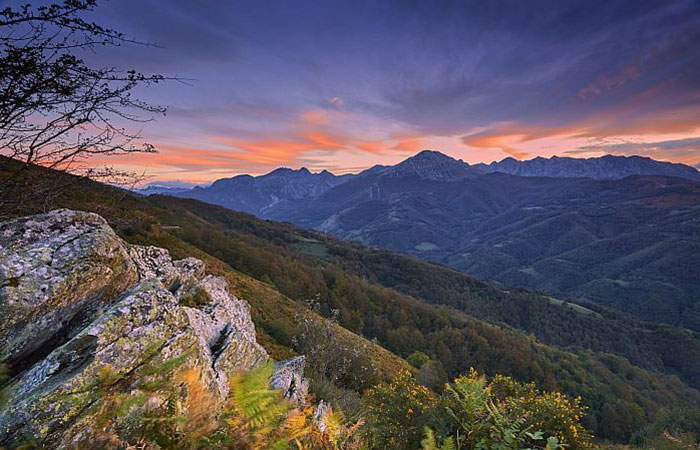Vista del Parque Natural de Las Ubiñas-La Mesa, en Asturias